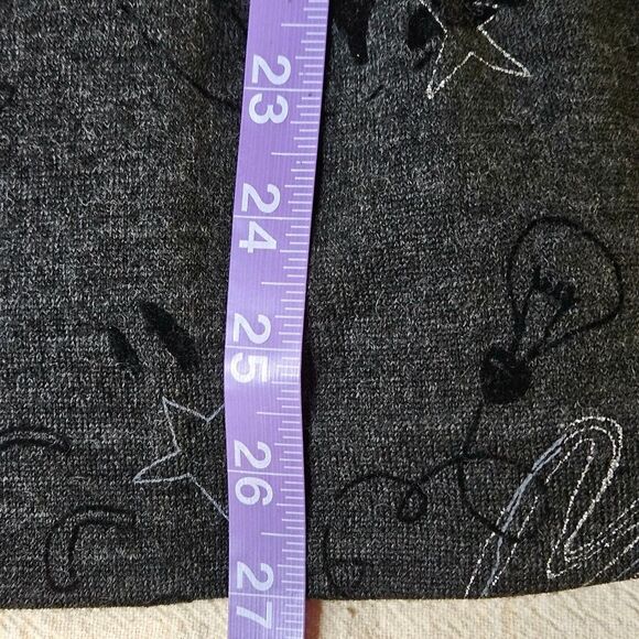 Son Jung Wan 2007 Charcoal Gray Futuristic Print Embellished Snap Front Blouse - Picture 15 of 15